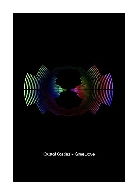 £11.99 • Buy Crystal Castles – Crimewave - Sound Wave Vector Art Print - A4 Size