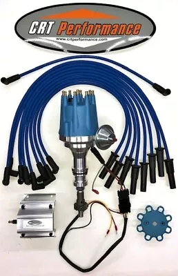 FORD 351C-351M-400-429-460 Pro Series HEI Distributor BLUE 60K COIL + USA WIRES • $219.98