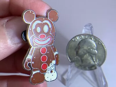 Disney Mickey Mouse Vinylmation Gingerbread Man Vintage Tack Pin T-700 • $9.99