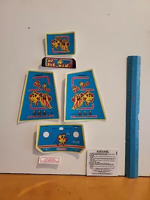  Decals For Electronic Coleco Tabletop Mini Arcade  Ms Pac Man • $32