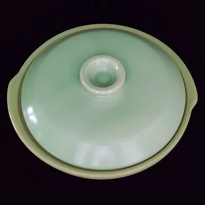 Vintage La Solana Ware Lidded Casserole Green 9  • $39