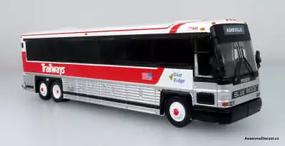 Iconic Replicas 1/87 MCI D4000 Coach Bus Blue Ridge Trailways 87-0485 • $44.95