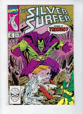 SILVER SURFER # 37 (Marvel Comics WHERE IS THANOS? May 1990) VF/NM • £5.95