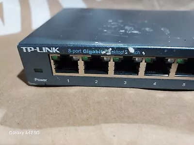 TP-LINK TL-SG108 8-Port Switch 10/100/1000Mbps Switch NO CHARGER • $9.99