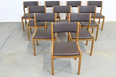 Pair Of Danish Modern  JL Moller Teak Side Dining Chairs • $599