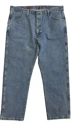 Rustler Regular Fit Suspender Buttons Demim Jeans Mens 40x30 • $14.99