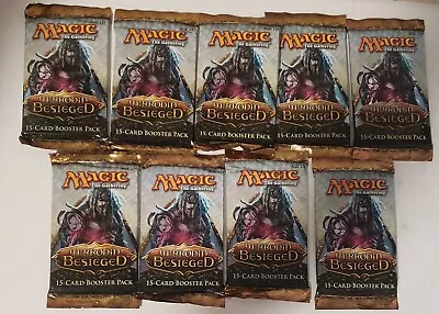 LOT OF 9 MIRRODIN BESIEGED Sealed Booster Packs From Box Unopened Magic NEW #1 • $149.72