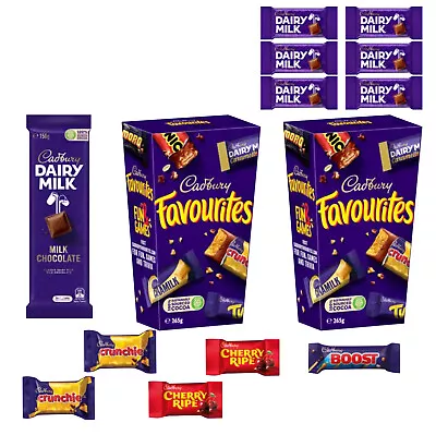 13x Cadbury Favourites Kids/Family Showbag W/Favourite Box/Crunchie/Cherry Ripe • $31