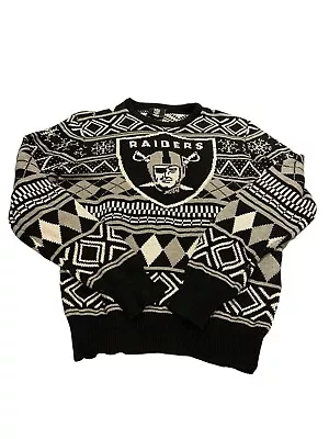 NFL Team Apparel Oakland Raiders Men’s Sweater Medium • $14.99