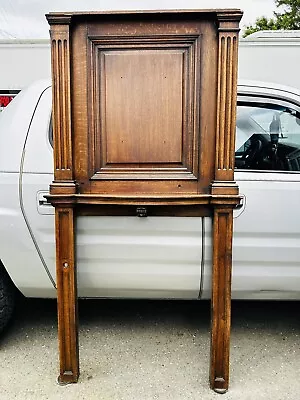 Antique Oak Mantle Fireplace Smaller Bedroom Parlor Stove Petite Shelf Unique • $325