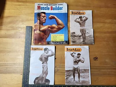 Vintage Lot Of Four 1950s Body Building Iron Man Men's Magazines • $7.50