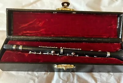 Miniature Clarinet In Velvet Box • $8