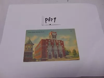 Vintage Postcard Stamp 1940's Mahanoy City Pa. Catholic School Building Linen  • $9.99