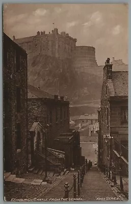 Edinburgh Castle Scotland From The Vennel Knox Series Vintage Unposted Postcard • £4.01