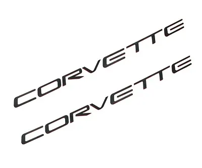 2pc For 97-04 C5 Corvette Rear Bumper Inserts Letters Emblem Badge（red Edge） • $34.99