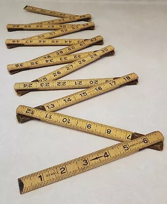 VTG Oxwall Wooden 72  Folding Wooden Ruler Measuring Tape Made In USA • $19.80