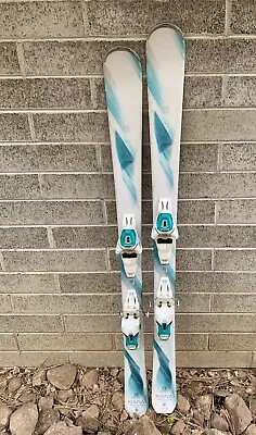 Salomon Kiana Used Womens Skis W/Bindings Size 137cm 2016-17 • $90