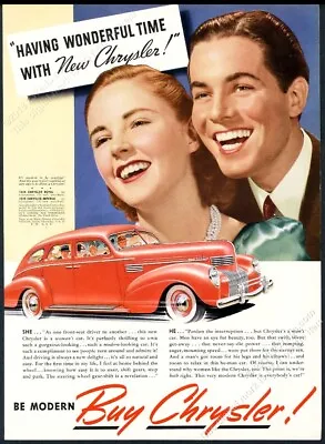1939 Chrysler Royal Sedan Car Color Art Vintage Print Ad • $29.97