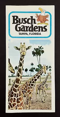 1970s Busch Gardens Tampa Florida African Wildlife Vintage Travel Brochure FL • $12.99