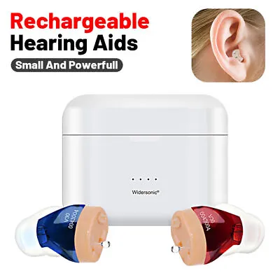 Rechargeable Invisible Hearing Aid Mini Wireless Sound Voice Amplifier Ear Aids • $59.99