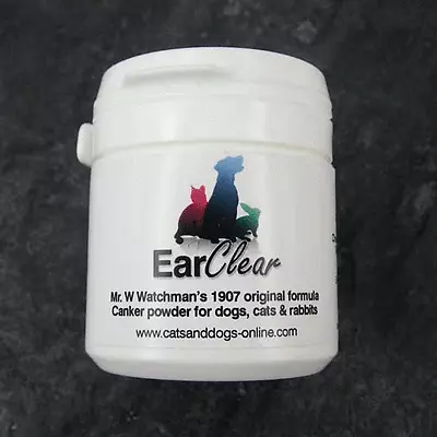 EarClear Powder Ear Mites DOG EAR Canker Wax Dog Cat 20g SAME DAY POSTAGE • £12.99