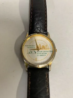 Vtg Mason Contractors Association America Watch By Image Watches California (A5) • $14.95