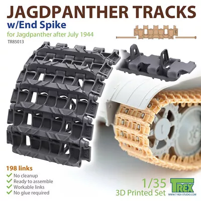 T-Rex Studio 1/35 Jagdpanther Tracks W/End Spike • $35.07