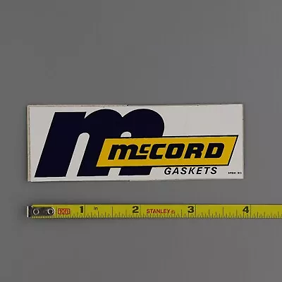 McCord Gaskets Decal Sticker Original 60's 70's Vintage Racing RPDM-031 • $4.97