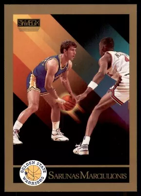 1990-91 SkyBox Sarunas Marciulionis Rookie Golden State Warriors #97 • $1