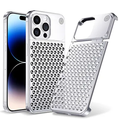 Mac Pro Metal Hollow Heat Dissipation Cover Aromatherapy For IPhone 12 13 14 15 • £11.99