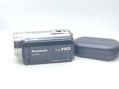 Panasonic HC-V500 Full HD 1920 X 1080p (50p) 3D Ready Camcorder  Black K2TW01622 • £129.99