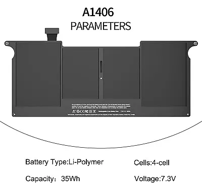 A1406 A1465 Battery For Apple MacBook Air 11  A1370 Mid-2011 Mid 2012 Mid 2013 • $31.61