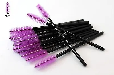 Purple Disposable Mascara Wands Brushes Tower Shape Eyelash Extension • $2.50