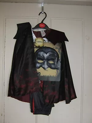 Boys Halloween Vampire Fancydress/dressing Up Costume 5-6 Years New Bnwt • £12.50