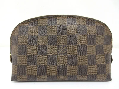 £191.47 • Buy Auth LOUIS VUITTON Damier Pochette Cosmetic N47516 Pouch PVC Leather 101781