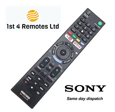£6.95 • Buy Sony Tv Remote Control Rmt-tx300e Replacement Bravia 3d Netflix Youtube Buttons 