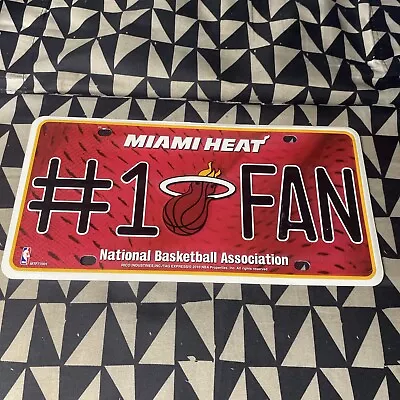 Miami Heat #1 Fan NBA Metal License Plate • $7.95