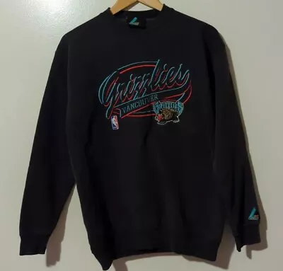 Vancouver Grizzlies Vintage VTG Logo Athletic Black Sweatshirt Men S Small S21 • $67.99