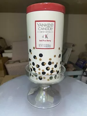 Yankee Candle Limited Edition ‘Iced Pine Berry’ Ceramic Tumbler Candle & Holder • £25