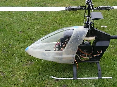 Kalt Cyclone RC Helicopter Canopy And Screen In Fiberglass New • £130