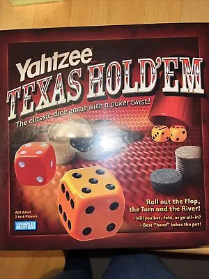 Hasbro YAHTZEE Texas Hold'em Poker Style Dice Game #42641 Complete New In Wraper • $25