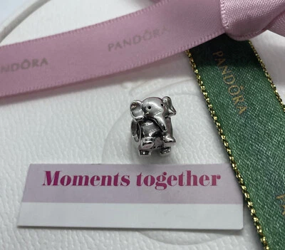 $25 • Buy Pandora African Elephant Charm Bead 790480 Retired Authentic Ale 925