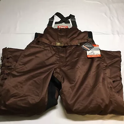 $124.46 • Buy NEW Arctiva Snow Angel Brown Waterproof Snowmobile Snow Bib Pants Womens Large