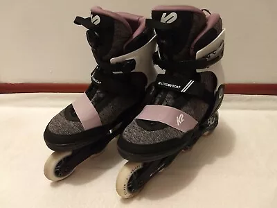 K2 Alexis 80 Boa Women's Inline Skates Purple Black & White Size 11 1200201001 • $50