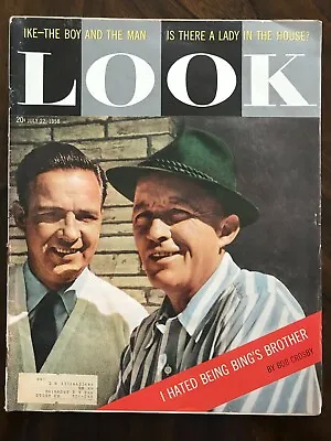 LOOK Magazine July 22 1958 Bing Crosby Marilyn Monroe Charles Schulz' Peanuts • $19.99