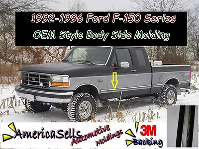 1992-1996 Ford F Series F150 F250 F350 Bronco Factory Body Side Molding  • $98.99