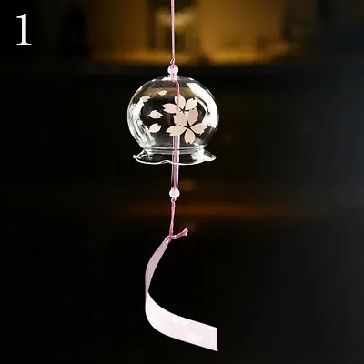 Wind Chime Glass Aeolian Bell Japan Style Garden Door Decor Hanging Ornament MAG • $15.39