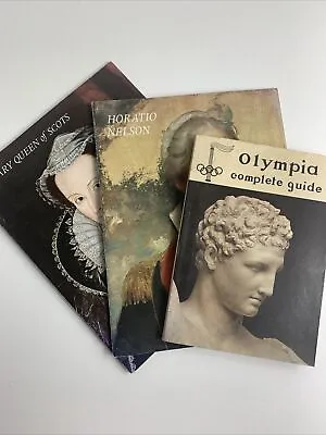 £8.34 • Buy Set Of 3 Books Olympia Complete Guide, Mary Queen Of Scots, Horatio Nelson