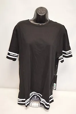 NWT Karl Lagerfeld Paris Karl Logo Trim  Black T-Shirt Size Large • $19.99