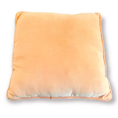 Vintage Velour Velvet Pillow Square Light Pink MCM 12” Retro Decor Cottage • $15.95